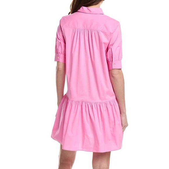 MARELLA BY MAX MARA Women’s Size 2 Pink Summer Collared Shirt Dress Cotton NEW - Picture 4 of 16